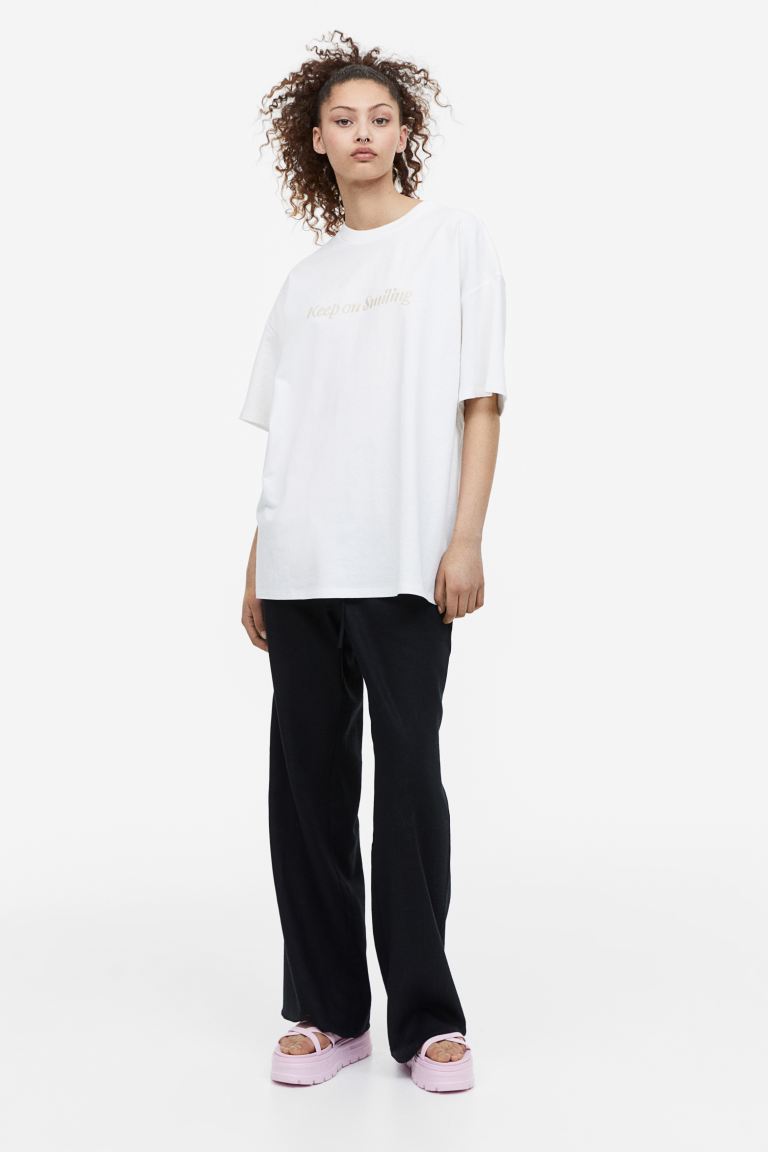 Oversized Motif T-shirt - Görsel 2